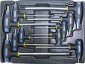 Набор Т-образных шестгранных ключей с пластиковой рукояткой 10пр. в ложементе в Невинномысске